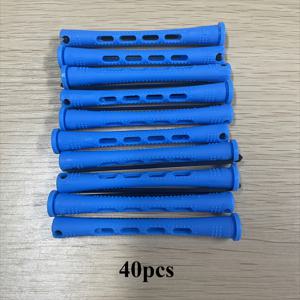 자연머리용 콜드 웨이브 고데기 세트 40개 - 길게, 중간, 짧은 머리용 사용하기 쉬운 DIY 헤어스타일링 도구, 블루 & 파스텔 색상, 여성에게 완벽한 스타일리시한 헤어 액세서리 | 생동감 있는 액세서리 | 내구성 있는 헤어 도구, 헤어 스타일링 도구