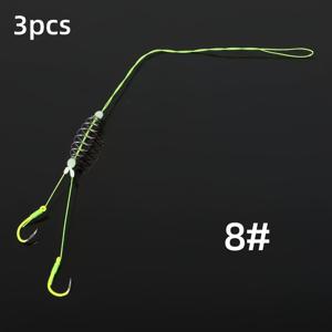 3개/박스 봄철 잉어 잉어 낚시 그룹, 낚시 바늘, 리더 더블 바늘 엉킴 방지 라인 그룹, 이세 니 낚시 바늘 잉어 잉어 바늘 잉어 바늘 낚시 용품 낚시 소품 낚시 추가품