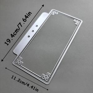 3D 레이스 저널 메탈 커팅 다이, 스크랩북, 사진 앨범, 커팅 다이, 스크랩북 제작 도구, 템플릿, 인사말 카드 및 홈 데코에 적합, 휴일 인사말 카드 및 작품 제작에 매우 적합, 플로럴 테마 수공예
