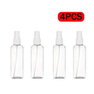 4개입, 투명 플라스틱 스프레이 병, 50ml/1.69oz 미세 미스트 스프레이 병, 유리 청소 스프레이 병, 여행용 분리형 병, 메이크업 리필 스프레이 병, 향수, 에센셜 오일, 알코올 등 리필 가능한 용기