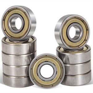608ZZ 볼 베어링 10개입 (8X22X7mm), 이중 금속 씰이 있는 베어링 스틸 재질, 유모차, 가방, 스케이트보드 및 인라인 스케이트에 적합