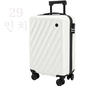 초경량 캐리어 29인치 대용량 ABS+PC 내구성 360°조용한 바퀴 (기질 화이트) [3년 무상 AS 보증]