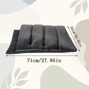 사이드 지퍼가 있는 애완동물용 침낭 1개, 플러시 안감 보온 고양이 및 강아지 침대, 2-in-1 담요 쿠션, 세탁 가능하고 휴대 가능, 케이지, 소파 또는 여행용으로 적합, 휴대가 편리한 실내 둥지, 다양한 사이즈 선택 가능, 겨울용 보온 침대
