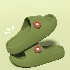 편안한 속건성 소프트 밑창 슬리퍼 - 미니멀 플로럴 한국 디자인 - 욕실 및 가정용 슬리퍼 - 야외 산책에 적합 - 커플용 남녀공용 - 여행용 슬리퍼 및 결혼식 선물용 슬리퍼, 여성 신발