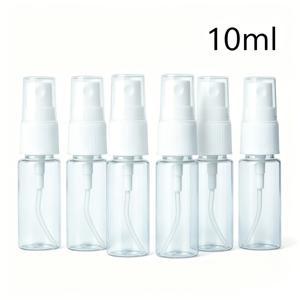6개입 10ml 투명 초극세사 미스트 스프레이 병, 미니 여행용 스프레이 병