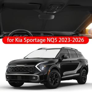 Kia Sportage NQ5 2023-2026 차량용 앞유리 햇빛 가리개 UV 보호 방열막 햇빛 가리개 차량 티타늄 실버 햇빛 가리개 우산 차량 햇빛 가리개 접이식