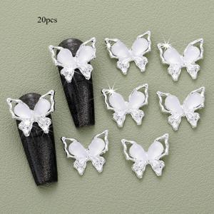 20/60개 나비 네일 주얼리 세트 - 합금, 여성 및 발, 손, 네일 관리 제품 > 네일 아트 > 네일 추가 장식 > 네일 스터드에 적합