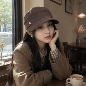 가을 여성 베레모 모자 빈티지 뉴스보이캡 얼굴 작아보이는 고급스러운 감성 여행 사진 촬영 코디 모자