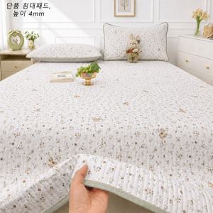 60수 아사 피그먼트 워싱 이불 겸 패드, 부드러운 순면 베드스프레드, 사계절 침구, 침대 커버 다용도, SS Q K