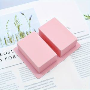 손으로 만든 비누와 양초용 이지-리리스 120ml 직사각형 실리콘 몰드 - 논스틱, 부드러운 소재, 고온 저항