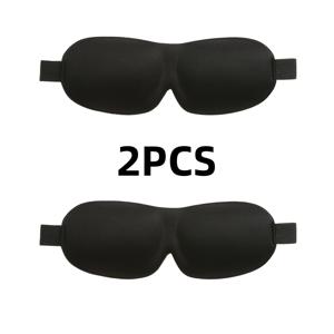 커플용 3D 컨투어 수면 안대 2개 세트, 남녀공용 부드럽고 인체공학적 디자인, 여행, 가정, 사무실용, 모든 빛 차단, 이상적인 야간 선물