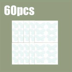 투명 투명 나비 엘프 귀 스티커 60개 - 재사용 가능, 귀 교정 및 엘프 귀 강화용, 스레딩용 투명 헤어, 임시 엘프 귀용, 파티, 데일리웨어용