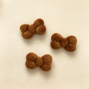 양면 플러시 리본 보우 장식 30개, 헤어클립, 의류, 신발 꽃, 백팩, 모자 & 휴대폰 케이스 장식용 수제 DIY 공예 용품