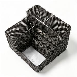 라인스톤 스타라이트 네일 아트 정리함, 투명 아크릴 다중 수납칸 네일 브러쉬 보관함, 네일 살롱 및 가정용 책상을 위한 고급스럽고 반짝이는 매니큐어 도구 홀더 (네일 아트 정리함, 수납, )