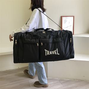패션 여행 가방 대용량 외출 여행 통근 비즈니스 러기지 가방 남녀 공용 다기능 핸드백 캐주얼 캠핑 무게 감소 싱글 숄더 백 크로스바디 백 (랜덤 풀 헤드)