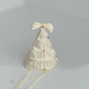 여성을 위한 빈티지 레드 계단식 생일 모자 1개, 리본이 달린 레트로 공주 파티 모자, 크리스마스, 처녀 송별회, 결혼식, 베이비 샤워, 사진 촬영용 귀여운 미니 콘모자