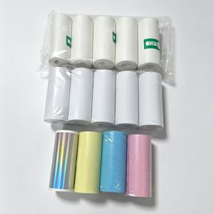 14롤 혼합 팩 감열지, 57mm 미니 오류 잉크 제트 인쇄 용지, 십대 카메라에 적합, 무광택 표면, 65gsm - 포켓 감열 프린터 포함, 추수감사절 선물