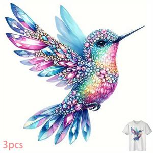 3개입, 티셔츠 다리미 패치, 고화질 3D - 압도적인 선물, 백팩, 베개, 바지에 적합, 비닐 소재, 자외선 차단, 이미지 전용