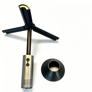 야외 LED 접이식 캠핑 랜턴, USB 충전식, 휴대용 손전등, 270도 조절 가능, 휴대용 텐트 조명, 4개의 길이 조절 폴대 및 숨겨진 후크 포함, 다양한 조명 모드, 캠핑, 하이킹 및 비상 상황에 적합