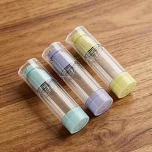3개/세트 30ml/1.01 Oz 캔디 컬러 진공 로션 병, 토너, 로션, 향수, 액체, 프레스 진공 하단 병, 빈 병 개인 관리에 적합