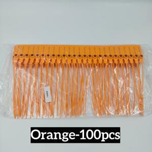 튼튼한 컬러 20cm 개방 방지 씰 100개입 - 신발, 가방, 화재 방지기 및 번호형 지퍼 타이에 적합한 일회용 자동 잠금 보안 태그. 이 고품질 일회용 자동 잠금 태그는 사무실 사용 및 사물함 추가에 이상적입니다.