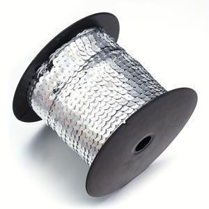 1 롤/백 100 야드/롤 연결된 세퀴크래프트 플랫 비즈 PVC 의류 세퀴 DIY 의류 액세서리 만들기 액세서리