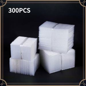 투명 플라스틱 버블 파우치 300개, 배송 및 포장용 충격 흡수 쿠션 포장백, 소규모 비즈니스, 주얼리 제작, 진열 및 포장용 실용적인 용품