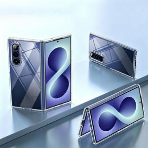 휴대폰 케이스 - HD 투명 변색 방지 케이스, 삼성 Z Fold 8 Ultra 4G 5G 2026 범퍼 폰 케이스, 충격 방지 투명 슬림 스크래치 방지 하드 백, 갤럭시 폴드8 Ultra 5G 렌즈 보호 케이스에 적합