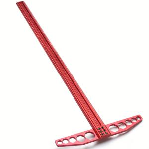 1개 목공 스크라이브 800MM T자형 자 홀 스크라이빙 자 알루미늄 합금 라인 드로잉 마킹 게이지 측정 도구