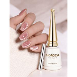 트렌드 캣아이 젤 네일 15ml 리치 핑크 마그넷 포함 세트 부드럽고 달콤한 몽환적인 무드 홈케어 셀프 네일, 지속적인 광택 젤리 네일, 네일아트 DIY