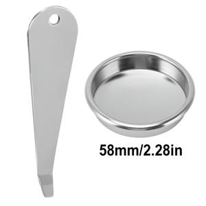 51/54/58mm 백 플러시 블라인드 필터 (포터필터 바스켓 제거 도구 세트 포함), 커피 파우더 컵 바스켓 분해, 스테인리스 스틸 텀퍼 추가, 커피 머신 추가