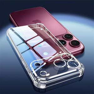 휴대폰 케이스 - 아이폰 18 Pro Max 18 17 16 15 14 13 12 11 Pro 호환 초슬림 투명 폰 케이스, 소프트 충격 방지 투명 백 커버 슬림 보호 폰 케이스 (아이폰 시리즈)