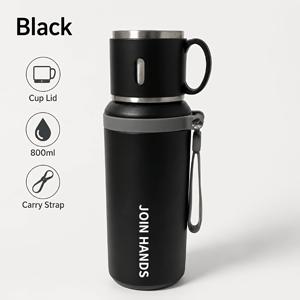 27Oz/20Oz 듀얼 용량 스테인리스 스틸 물병, 316 식품 등급 재질, 이중벽 단열 휴대용 누수 방지 컵, 오래 지속되는 온도 잠금 냉온 컵, 차량, 일상적인 출퇴근, 내구성 좋은 스포츠 물병, 헬스 트레이닝 컵