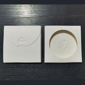 30개 세트, 창문형 화이트 크라프트지 컵받침 포장 상자, 선물 상자, 10.49 X 10.49cm