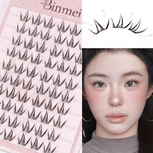 노글루 속눈썹 가닥 데일리 포인트 아이래쉬 내추럴 셀프연장 9-12mm 풀 필요없음 60모