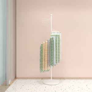 스카프 랙, 스카프 진열대, 수건걸이, 넥게이터 행거, 의류 매장용 다기능 수납 랙, 바닥 스탠딩 스카프 스탠드, 수건걸이