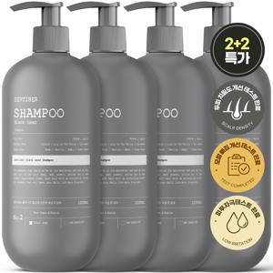 2+2 센티베르 블랙시드 검은콩 탈모샴푸 1000ml 대용량 흑곡 약산성 정수리냄새