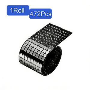 472개 자체 접착식 타일, 5 X 5mm, 디스코 테마 장식, 디스코 볼, 카드 공예, 예술적인 콜라주 제작에 적합