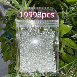 19998개 또는 8999개 AB 유리 카비어 비즈, 미니 3D 픽시 비즈, 네일 아트 장식, 주얼리 제작용, 0.6mm-3mm 혼합 색상