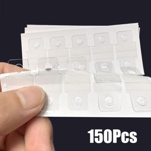 150/200개 PVC 플라스틱 바인더 스티커, 투명한 원형 구멍 벽걸이 정리함, 도구 없이 설치, 손상 없는 제거, 사무실, 가정 정리용, 후크 - 크리스마스, 2027년 새해용, 후크
