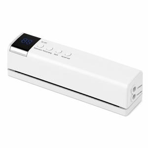 USB 충전식 휴대용 진공 포장기, 1200mAh 무선 2-in-1 식품용 진공 포장기 & 열 밀봉기, 원터치 진공 및 밀봉 기능, 엠보싱 진공백 4개, 재사용 가능한 지퍼백 1개 & 에어펌프 노즐 포함, 식품 보관, 과자, 고기 & 주방용