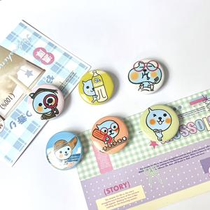 작은 물방울의 아늑한 삶 시리즈 신기한 모양의 미니 브로치 배지 창의적인 니치 하이 에스테틱 장식 액세서리