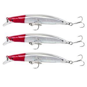 3개 세트 13.5Cm 24G 플로팅 미노우 루어 키트, 바이오닉 하드 베이트, 긴 캐스트 페이크 베이트, 민물 바다 낚시 루어, 중력 중심 이동 시스템으로 현실적인 꼬리 흔들기 액션, 플로팅 레이어에서 정밀한 물고기 유인