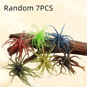 랜덤 색상 7개, 루어 플로팅 성WARE 소프트 미끼, 소프트 웜 루어, 바다낚시, 블랙핏낚시, 야생낚시용 인조미끼, 워터삭 볼 미끼