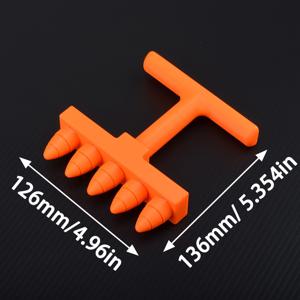 휴대용 정원 가꾸기 다중 구멍 펀치 씨앗 뿌리기기, 0-5 구멍 펀칭 가능, 재배, 모종, 모종 재배 등에 적합