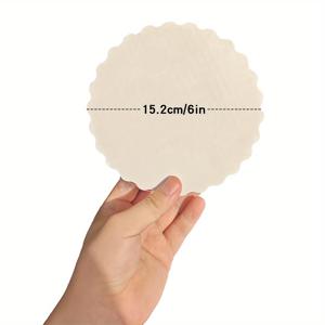케이크 보드 6/8/10/12인치 원형, 흰색 가리비 껍질 모양 테두리 식품용 등급 내유성 케이크 라운드, 결혼식 생일 파티 피자용 골판지 원형 케이크 보드, (10/15/24개입)
