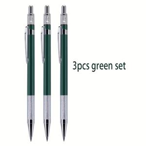 3개/세트 신색 금속 메카니컬 펜슬 2.0mm 사무용 글쓰기 스케치 그림 | 백투스쿨 | 저렴한 학용품 | 입학 선물