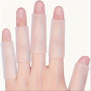 미끄럼 방지 핑거 코트 8개 - 내구성 있고 편안한 손 보호, 타이핑, 게이밍, 스포츠 및 일상 사용에 적합