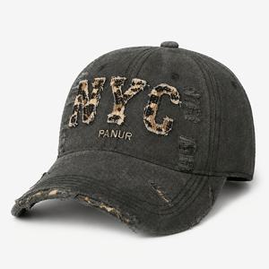 남녀공용 NYC 테마 자수 야구 모자 1개 - 빈티지 디스트레스드 워싱 아빠 모자, 레트로 NYC 레터링 포함, 사이즈 조절 가능, 아웃도어, 캐주얼 스트리트웨어, 평상복에 적합, 세탁기 사용 가능 - 패션 캡
