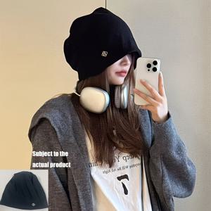 머리 둘레가 큰 사람을 위한 여성용 슬라우치 비니, 활용도 높은 가을/겨울 모자, 한국 스타일 신상품, 산후용 얼굴 가리개 모자